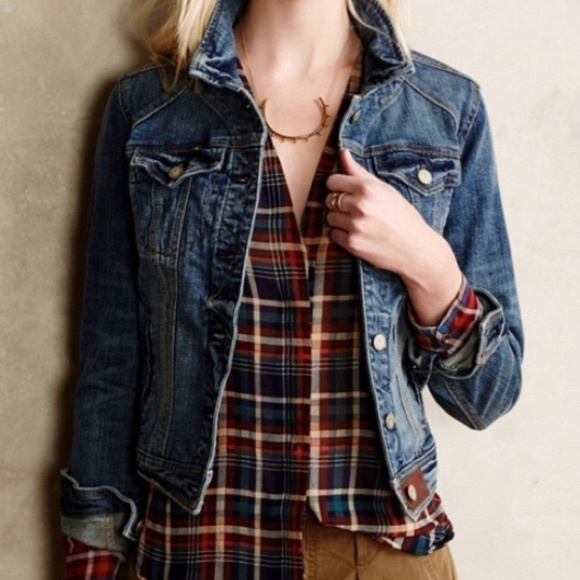 Pilcro and the Letterpress Jackets & Blazers - Pilcro & The Letterpress Anthropologie Jean Jacket